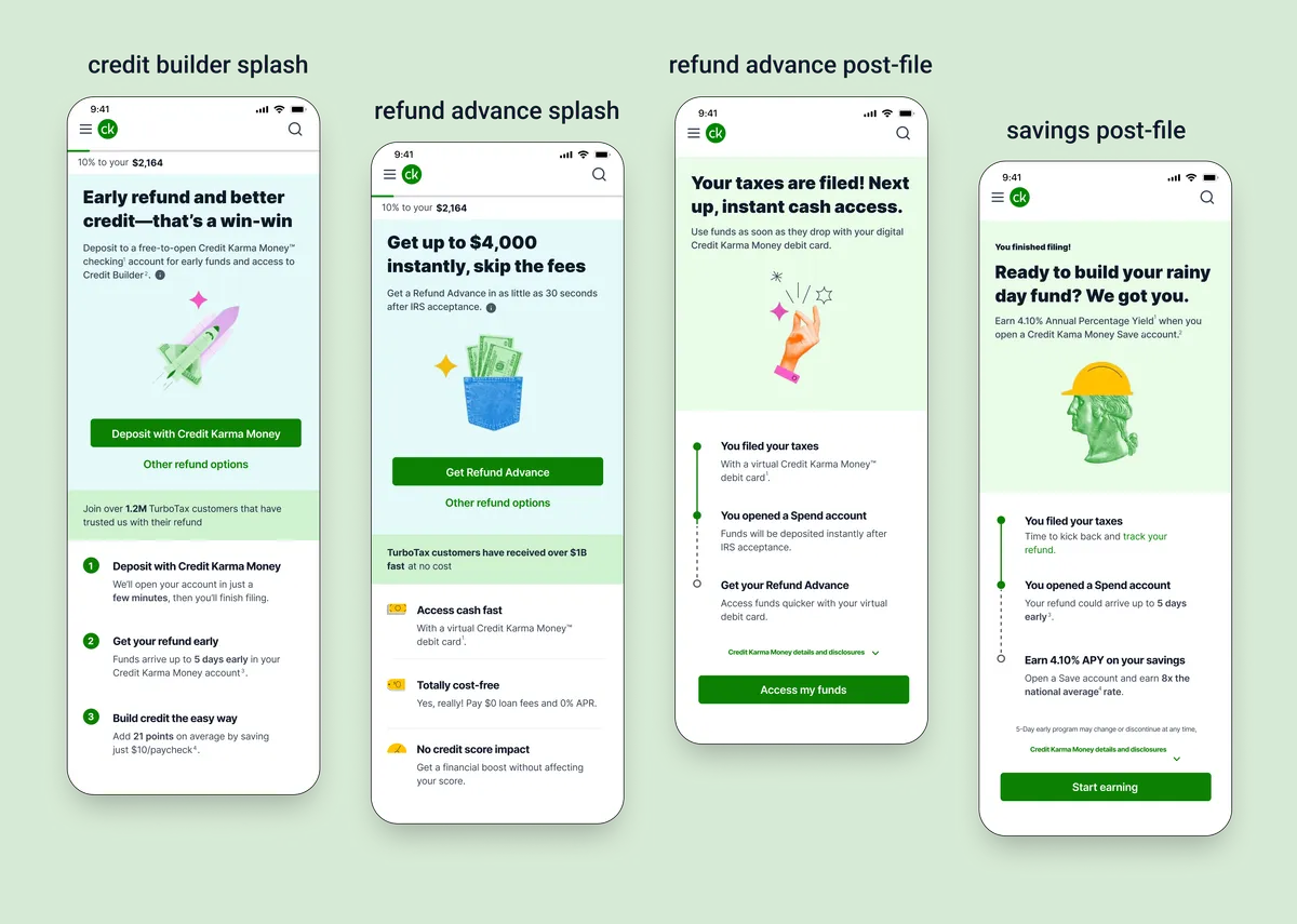 Splash and post-file pages overview